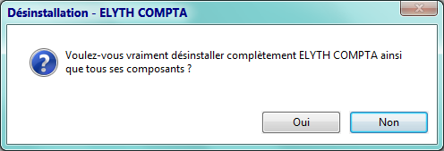 Voulez-vous vraiment désinstaller ?